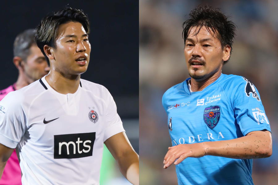 契約解除をした日本代表FW浅野拓磨とMF松井大輔（※写真は横浜FC時代）【写真：Getty Images ＆ 高橋 学】