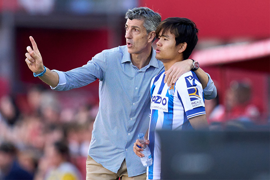 久保建英がイマノル・アルグアシル監督のマネジメントについて語った【写真：Getty Images】