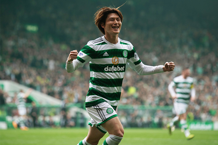 セルティックで得点を量産した古橋亨梧【写真：Getty Images】