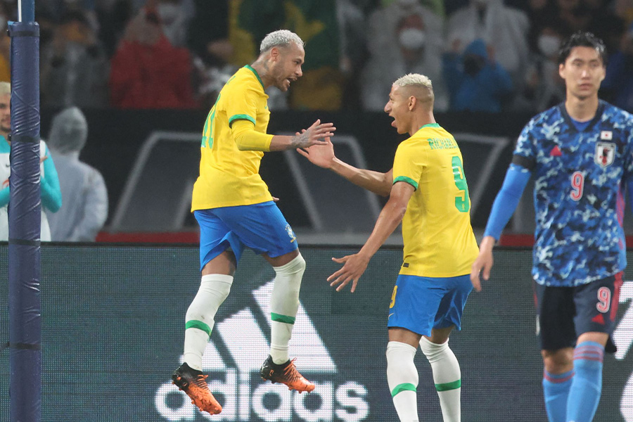 ネイマールのゴールでブラジル代表に惜敗【写真：高橋 学】