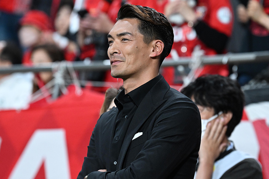 槙野智章氏がかつてのチームメイトと再会【写真:徳原隆元】