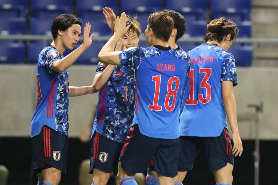 南野がW杯予選7戦連続ゴール含める活躍で日本代表が勝利【写真：高橋 学】