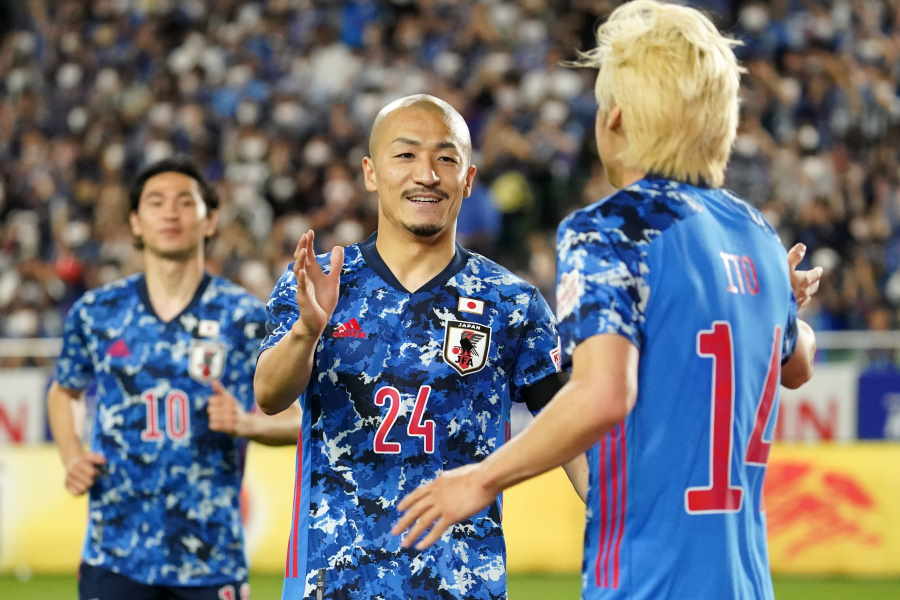 前田は出場からわずか約2分で代表初ゴールをゲット【写真:Getty Images】