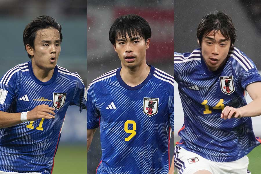 日本代表3人の連携に反響【写真：Getty Images】