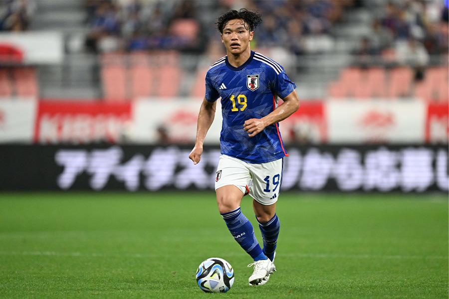 日本代表の旗手怜央【写真:徳原隆元】