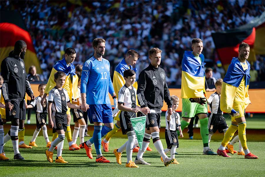 18時キックオフでウクライナ代表との親善試合を行ったドイツ代表【写真：Getty Images】