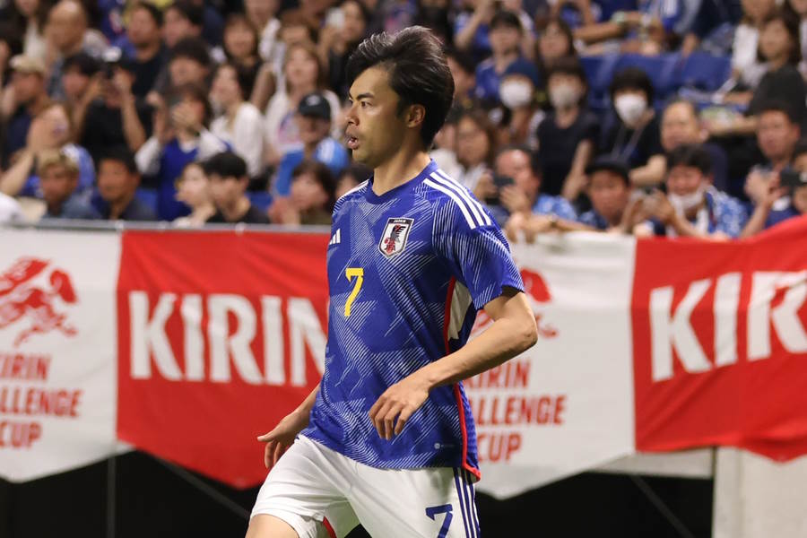 ゴールを決めた日本代表の三笘薫【写真:高橋 学】