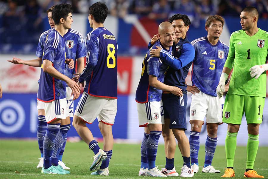 6月シリーズを2連勝で終えた日本代表【写真：高橋学】