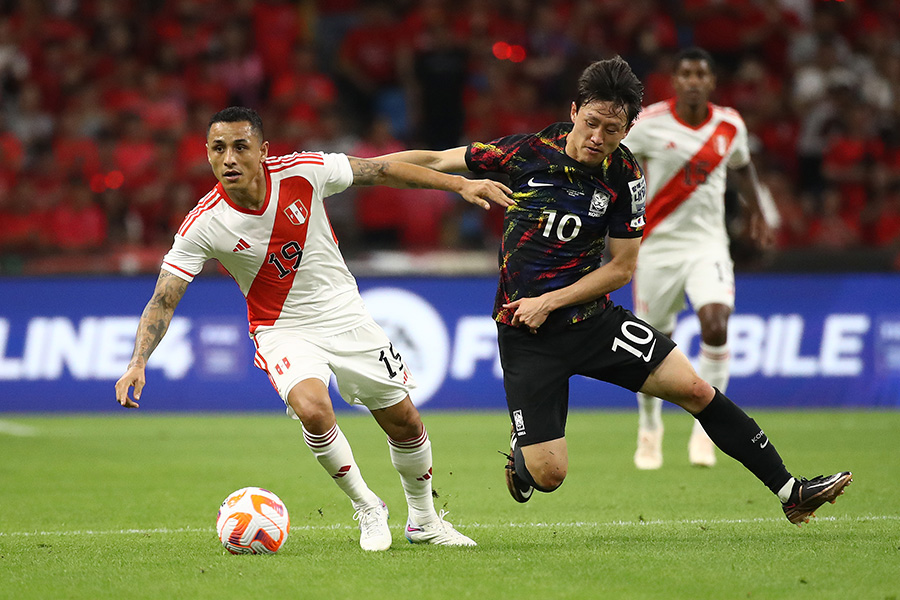 韓国代表は6月の2連戦で1分1敗の結果に【写真：Getty Images】