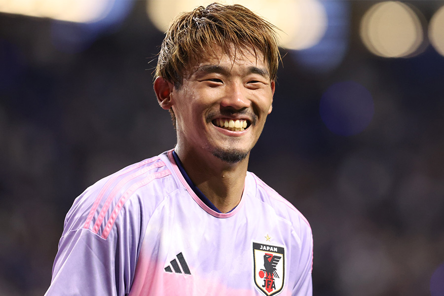 スポルティングでプレーする日本代表の守田英正【写真:高橋 学】