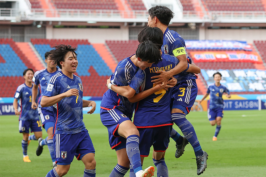 名和田我空と道脇豊が前半でゴール【写真：2023 Asian Football Confederation (AFC)】