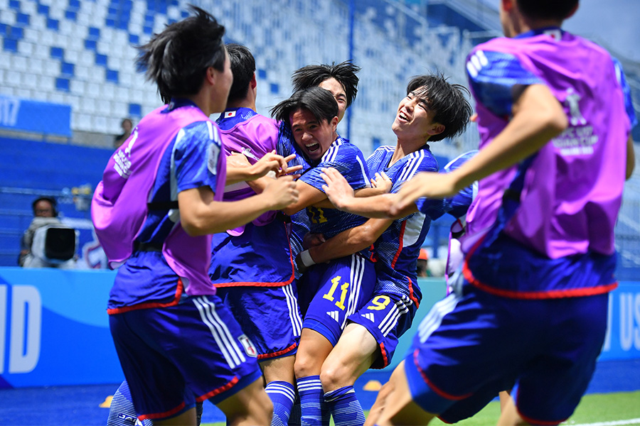 U-17日本代表がW杯出場権を獲得！【写真：2023 Asian Football Confederation (AFC)】