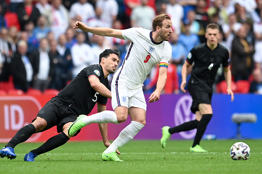 ドイツ戦での勝利に貢献したイングランド代表FWハリー・ケイン【写真：AP】