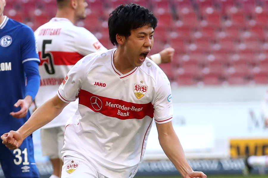 シュツットガルトMF遠藤航【写真:Getty Images】
