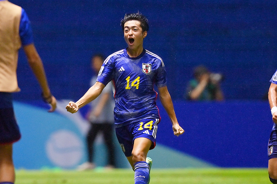 名和田我空が決勝の韓国戦で2ゴール【写真：2023 Asian Football Confederation (AFC)】