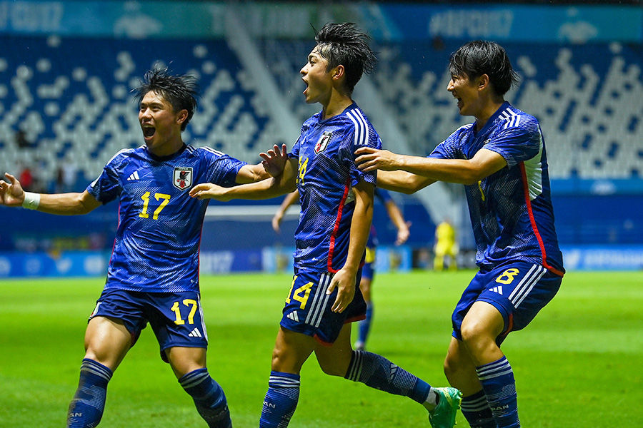 U17日本代表が韓国代表に勝利し、アジアカップ連覇達成【写真：2023 Asian Football Confederation (AFC)】