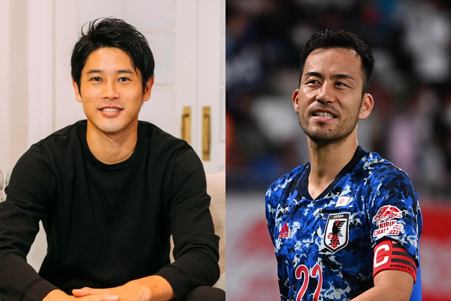 内田篤人とシャルケ移籍が決定したDF吉田麻也【写真：Getty Images ＆ DAZN】