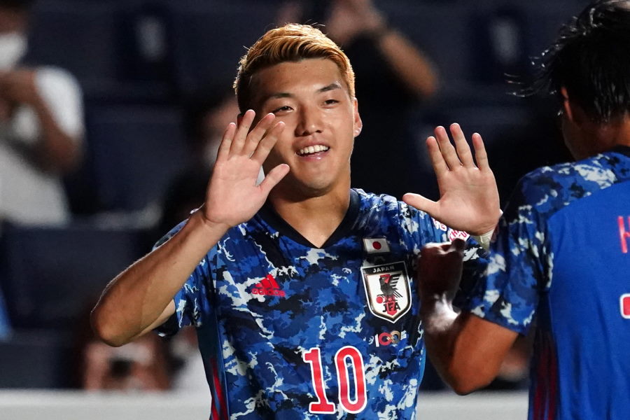 2ゴールを決めた日本代表MF堂安律【写真:Getty Images】
