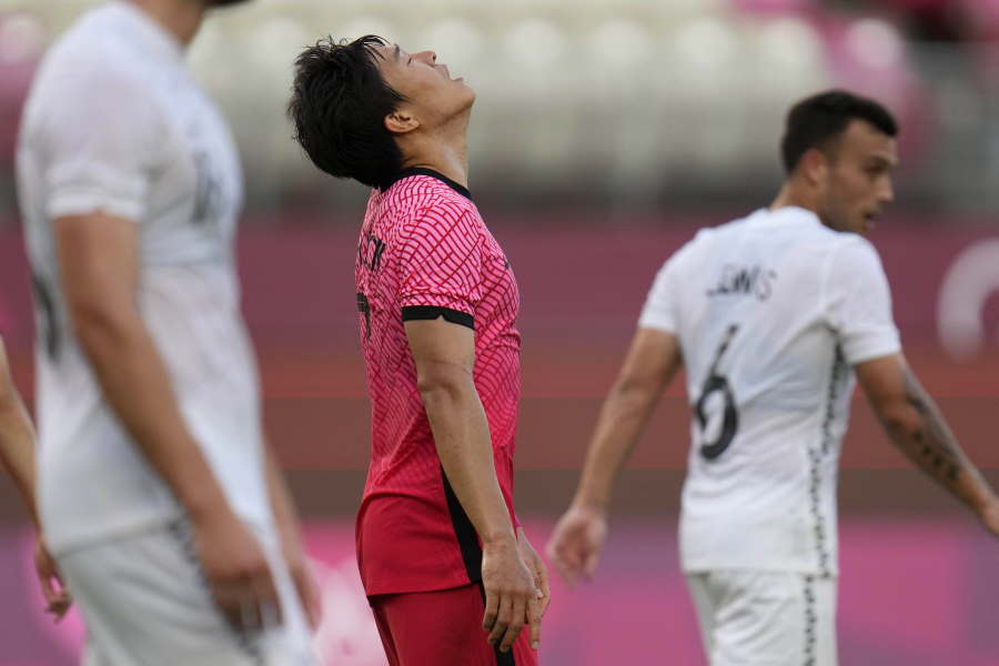 韓国、五輪初戦でニュージーランドに敗戦【写真：AP】