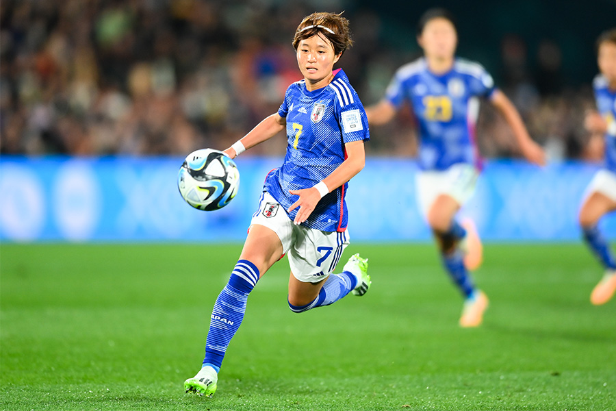 ザンビア戦で2ゴールを決めた宮澤ひなた【写真:早草紀子】