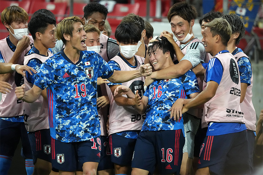 韓国に勝利した日本代表【写真：Getty Images】