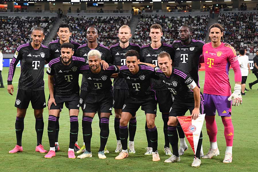 川崎と対戦したバイエルン・ミュンヘン【写真：徳原隆元】