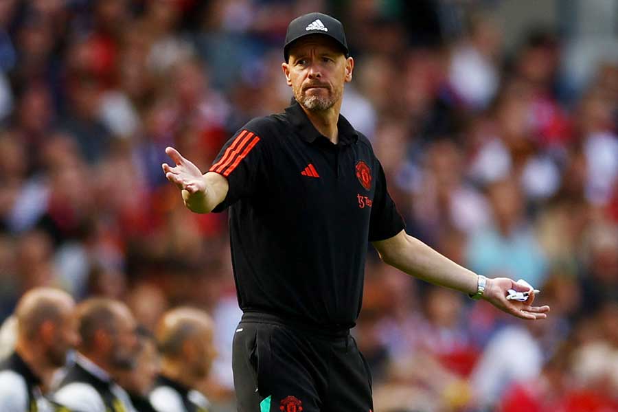 マンUのエリック・テン・ハフ監督【写真：ロイター】