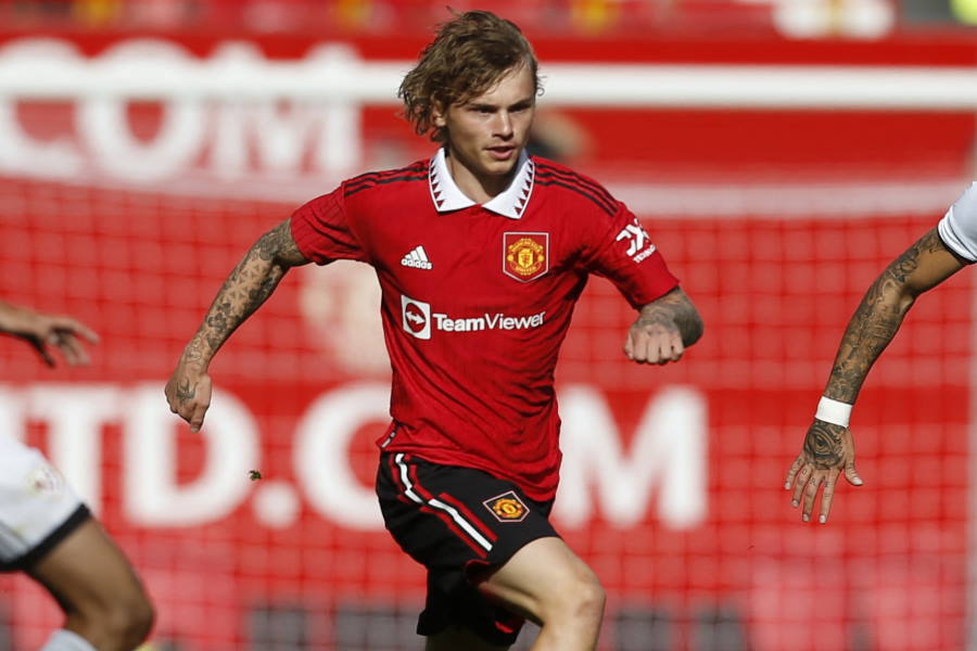 ユナイテッド17歳のノルウェー人MFイサク・ハンセン=アーロン【写真：ロイター】