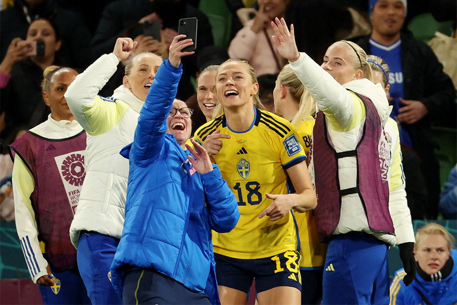アメリカに勝利したスウェーデン【写真：ロイター】