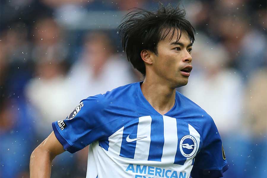ブライトンでプレーする三笘薫【写真:Getty Images】