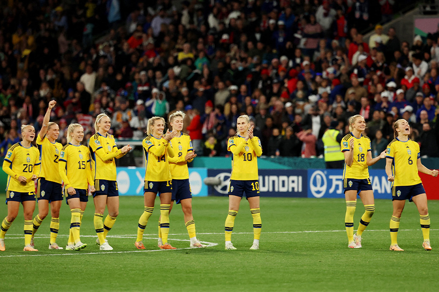アメリカをPK戦で下したスウェーデン【写真:ロイター】