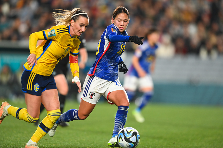 スウェーデン戦に出場した長野風花【写真:早草紀子】