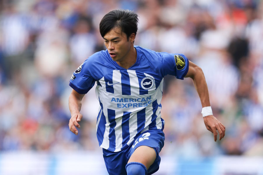 ブライトンでプレーする三笘薫【写真：Getty Images】