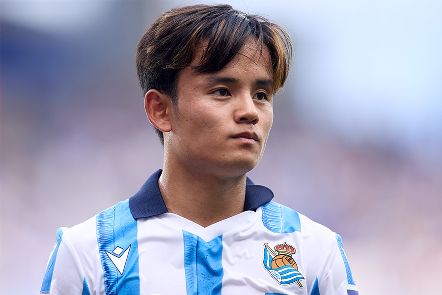 ジローナ戦でゴールを決めた久保建英【写真：Getty Images】