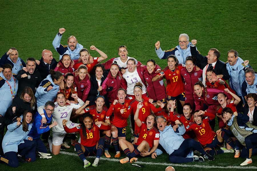 スペイン女子代表のW杯決勝進出の国内から祝福の声【写真：ロイター】
