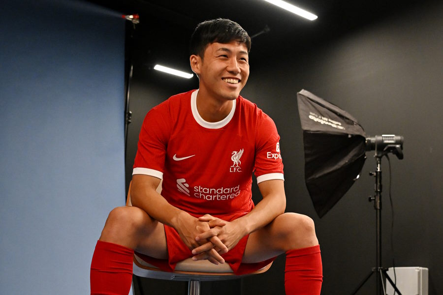 リバプールに加入した日本代表の遠藤航【写真：Getty Images】