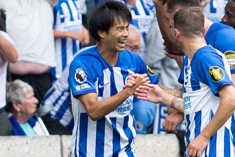 ブライトンで活躍する三笘薫【写真：Getty Images】