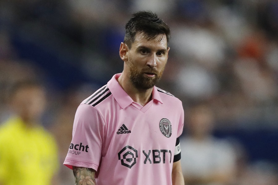 インテル・マイアミでプレーするリオネル・メッシ【写真：ロイター】