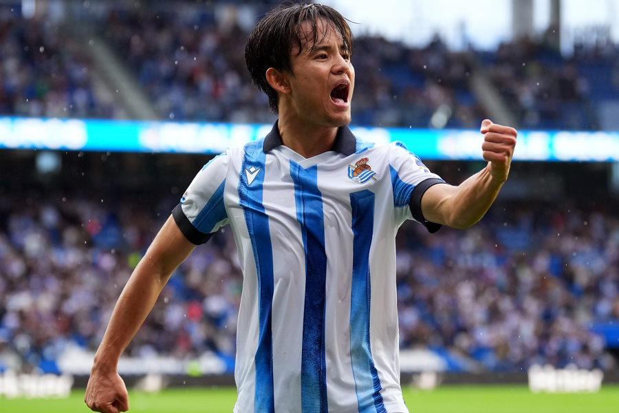 ソシエダでプレーする久保建英【写真：Getty Images】