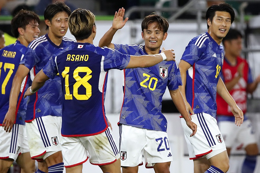 日本代表がドイツ代表に4-1で勝利【写真：Getty Images】