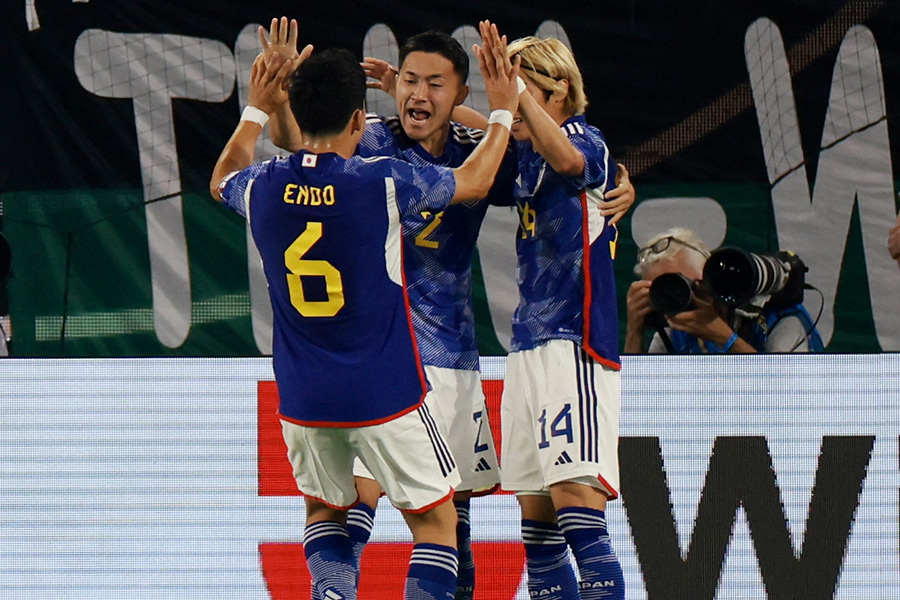 日本代表がW杯に続きドイツ代表に勝利【写真：ロイター】