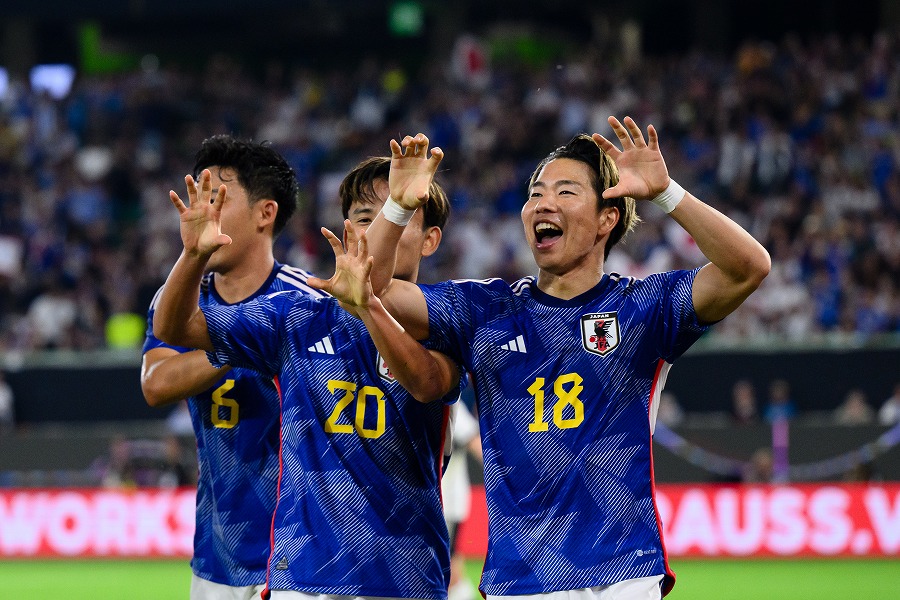 ドイツ戦でゴールを決めた浅野拓磨【写真:Getty Images】