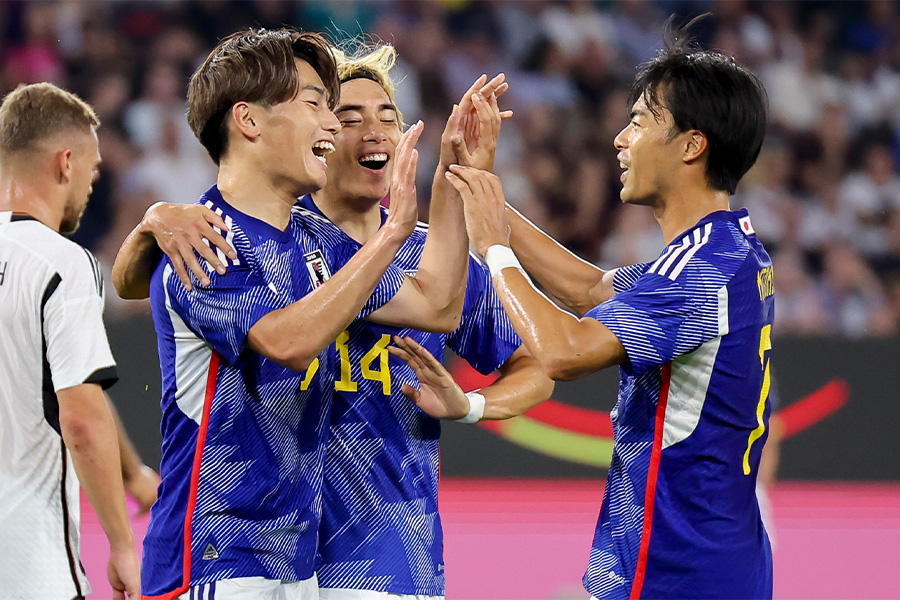 日本代表がドイツ代表に実力を見せつけた【写真：Getty Images】