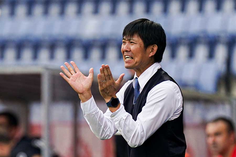 森保一監督が欧州勢に挙げた戦績が話題【写真:Getty Images】