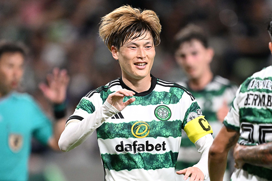 セルティックで活躍する古橋亨梧【写真:徳原隆元】