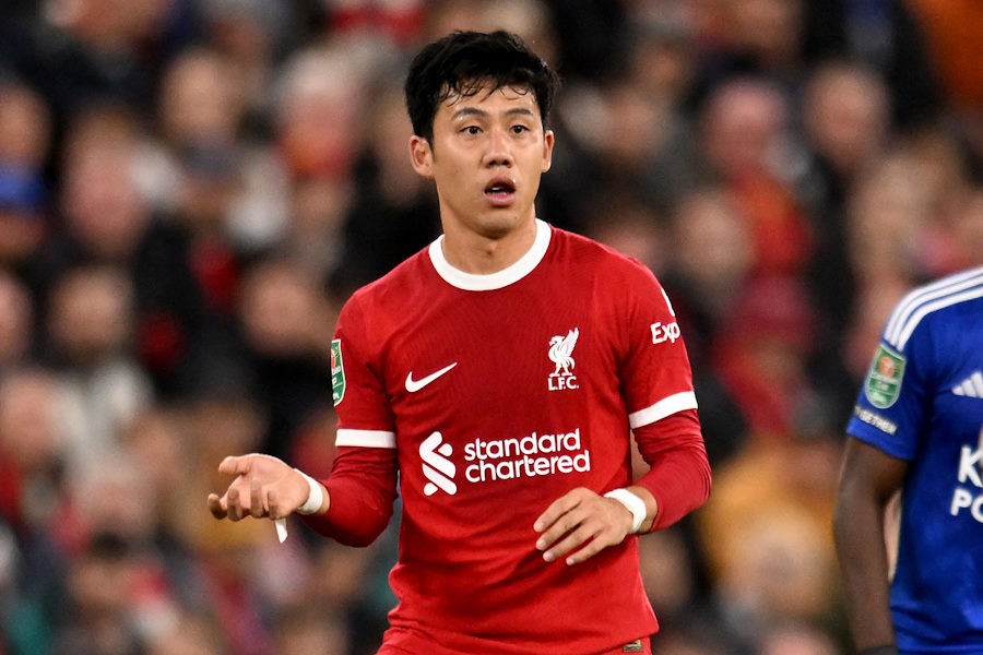 リバプールの遠藤航【写真：Getty Images】