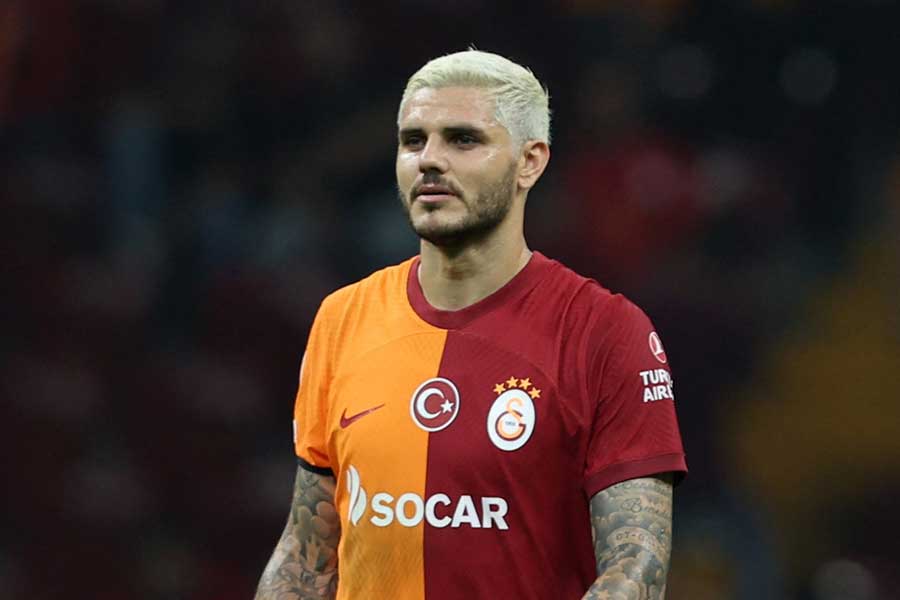 ガラタサライでプレーするマウロ・イカルディ【写真：ロイター】