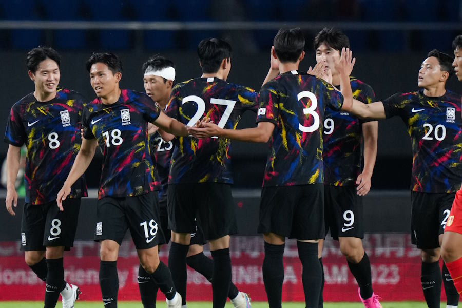 U-24韓国代表（写真は6月の親善試合のもの）【写真：Getty Images】