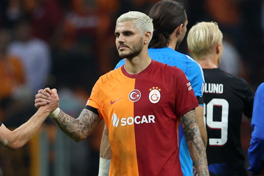 ガラタサライでプレーするマウロ・イカルディ【写真：ロイター】