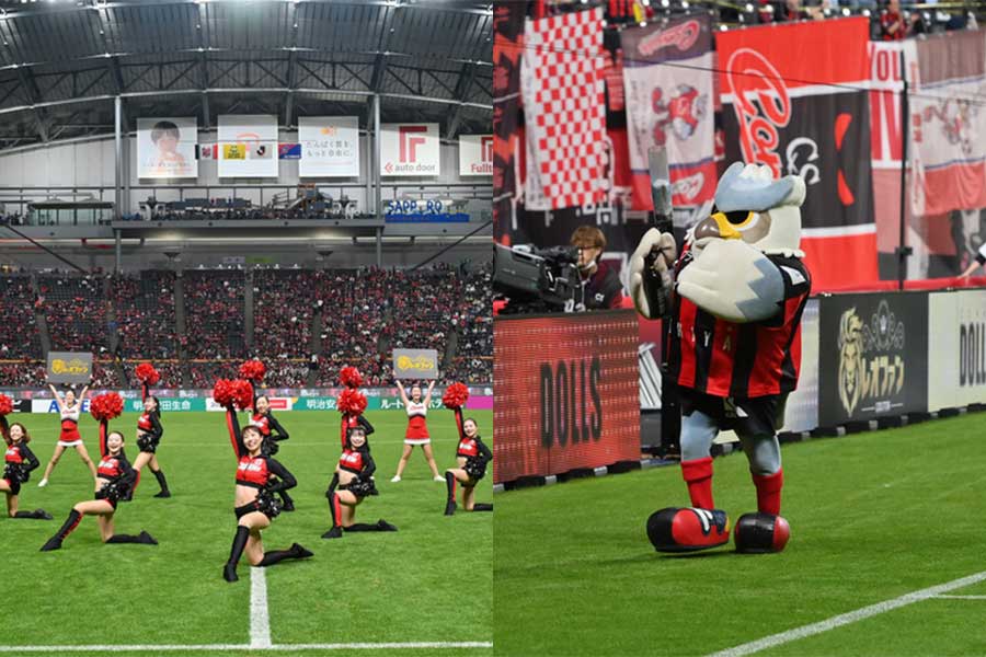 ドーレくんとコンサドールズによるパフォーマンス【写真:北海道コンサドーレ札幌】